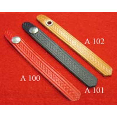 A102 - Attache soufflet diatonique perforée Marron  